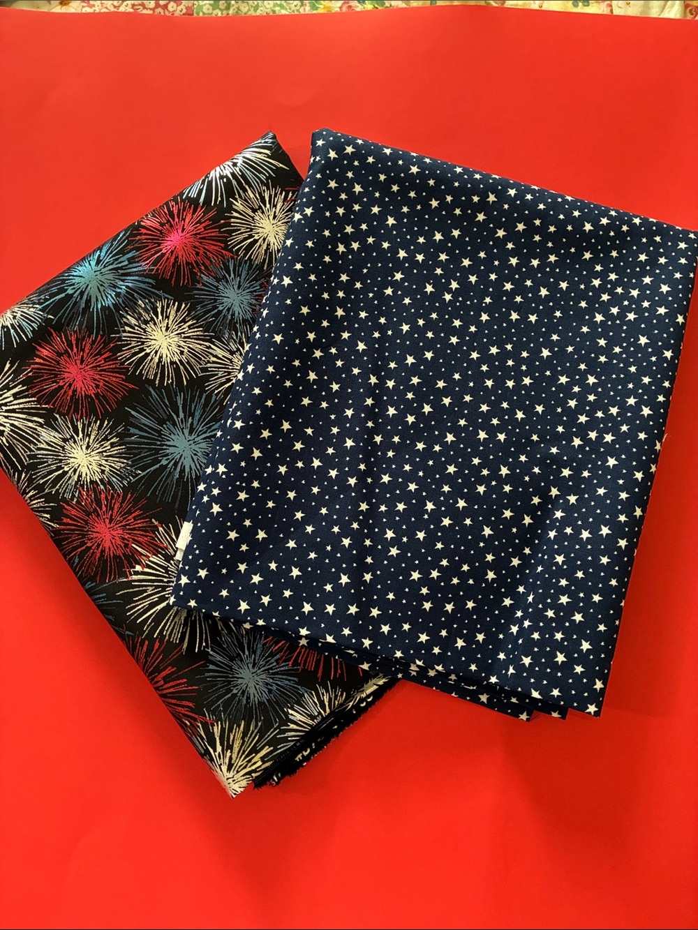 Celebrate America Stars & Fireworks Fabric Bundle (4 yards)